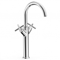 XXL Doppelgriff-Wasserhahn für das Montblanc-Serie Chrom-Waschbecken