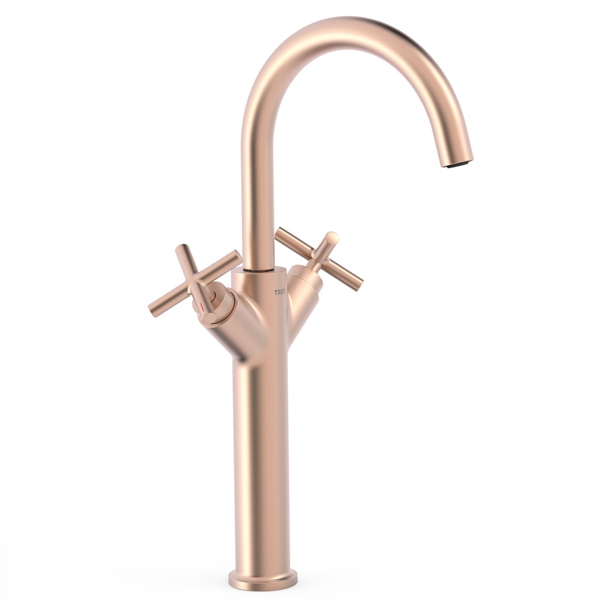 XXL-Wasserhahn mit zwei Griffen für das Montblanc-Serie mattes Roségoldbecken