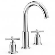 Two-lever shelf faucet for Montblanc series chrome sink