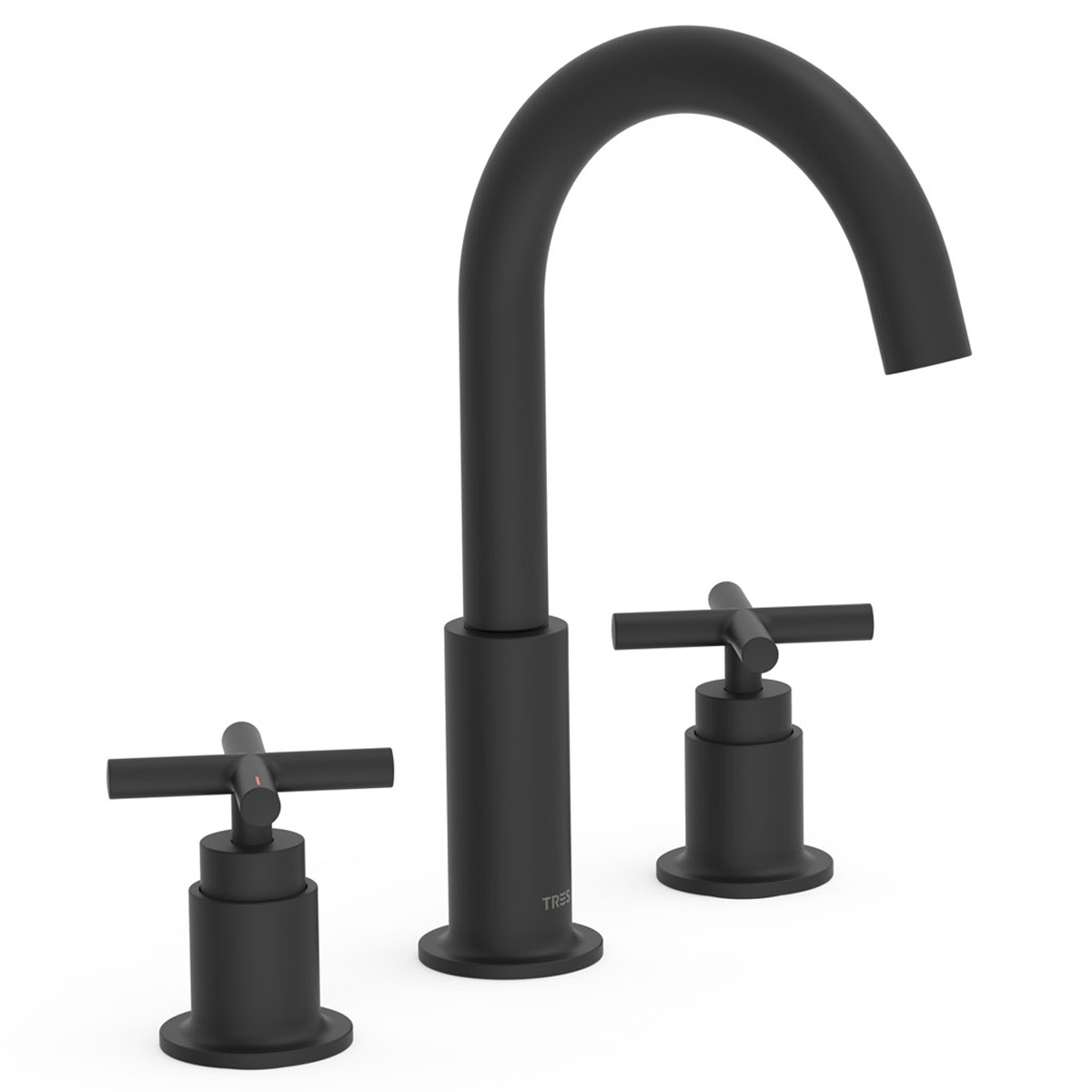 Two-lever shelf faucet for Montblanc Series matte black sink