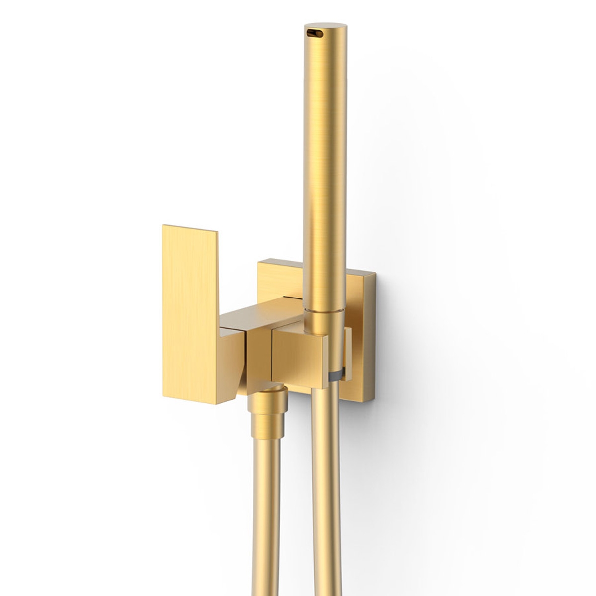Recessed Faucet With Shower For Toilet Cuadro Exclusive matte gold