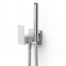 Robinet Avec Douche Encastrable Dans Le Mur Pladur Pour Toilette Cuadro Exclusive Chrome