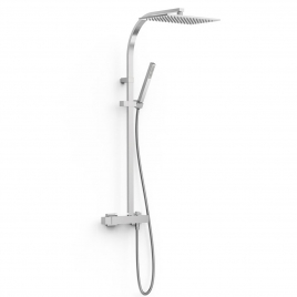 Telescopic Thermostatic Shower Column Rectangular Slim Exclusive