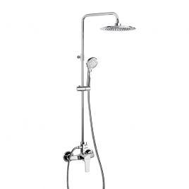 Titanium thermostatic telescopic shower column