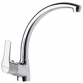 Grifo Monomando Con Caño Giratorio Para Cocina Titanium