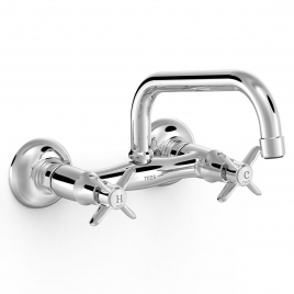 Grifo Empotrado Estilo Vintage Caño Superior Para Cocina