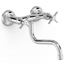 Vintage style built-in faucet lower spout for kitchen