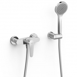 Wall-mounted single-lever shower faucet Flat Essential series