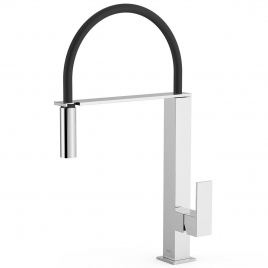 Robinet monocommande à bec flexible pour cuisine Cuadro Exclusive