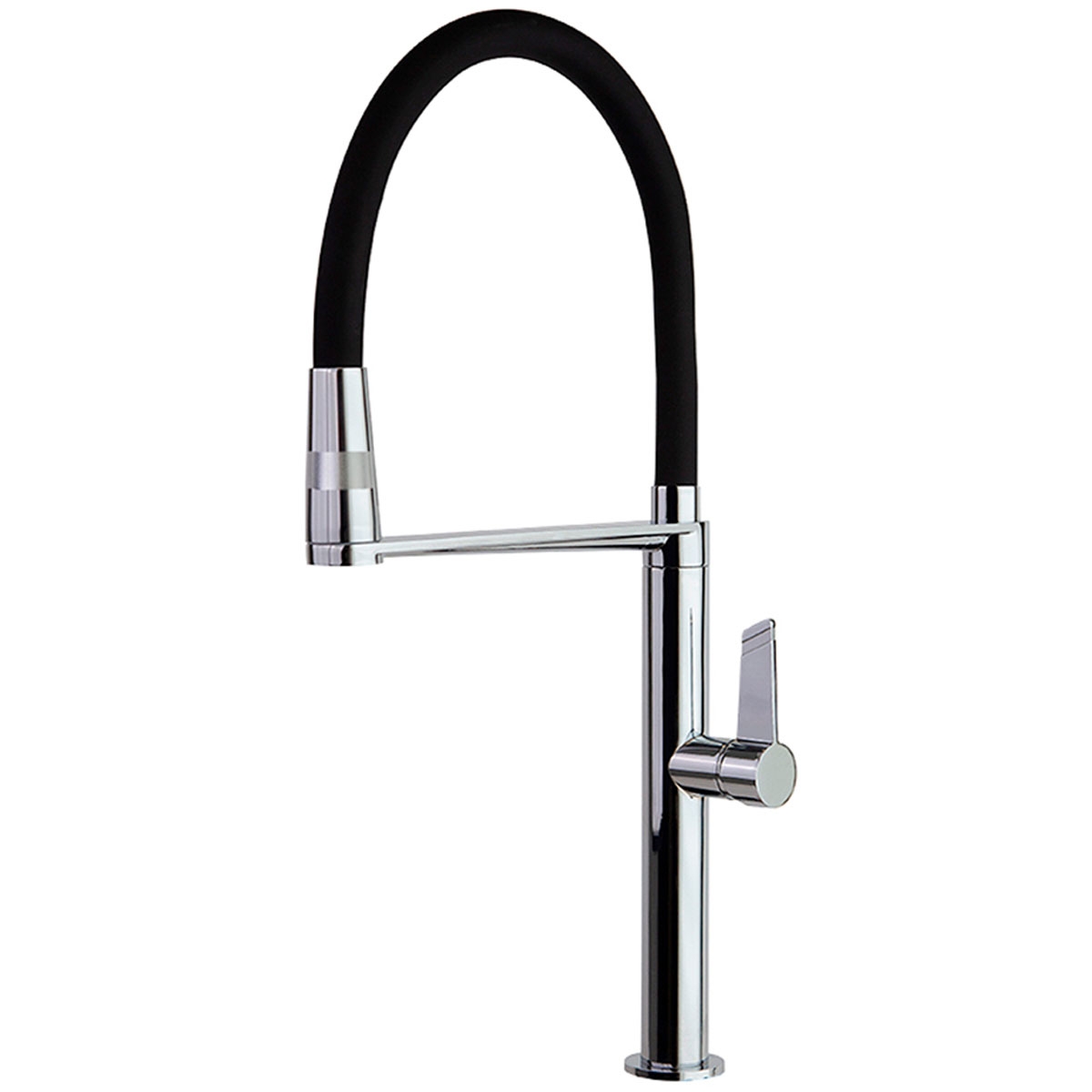 Grifo de caño flexible y maneta plana para cocina Serie Kitchen