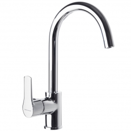 Einhebel-Wasserhahn mit schwenkbarem Ausguss für Titan-Küche