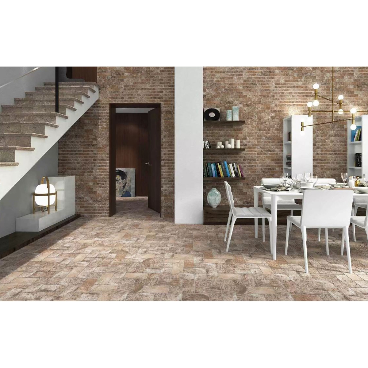 Manhattan Vison Brique 12 x 24,5 cm