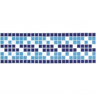 Bordure 6 de carreaux de mosaïque pour piscine VIDREPUR