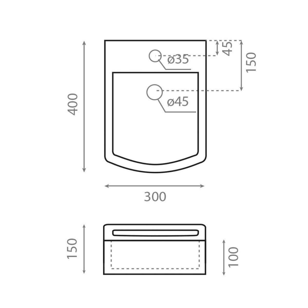 Lavabo Mini Space - Lavabos mini - Marca The Bathco