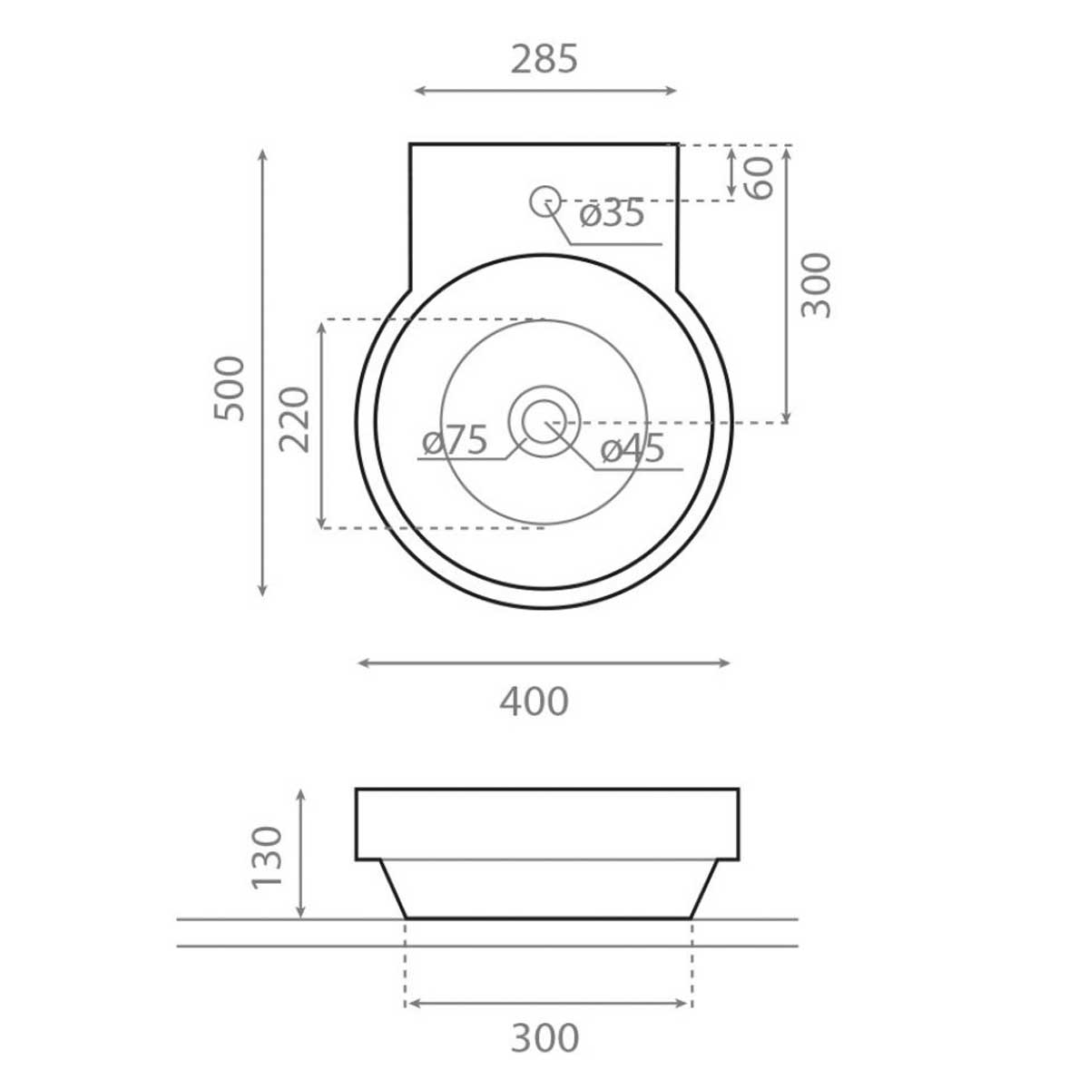Marsella Color Circular Sink - The Bathco