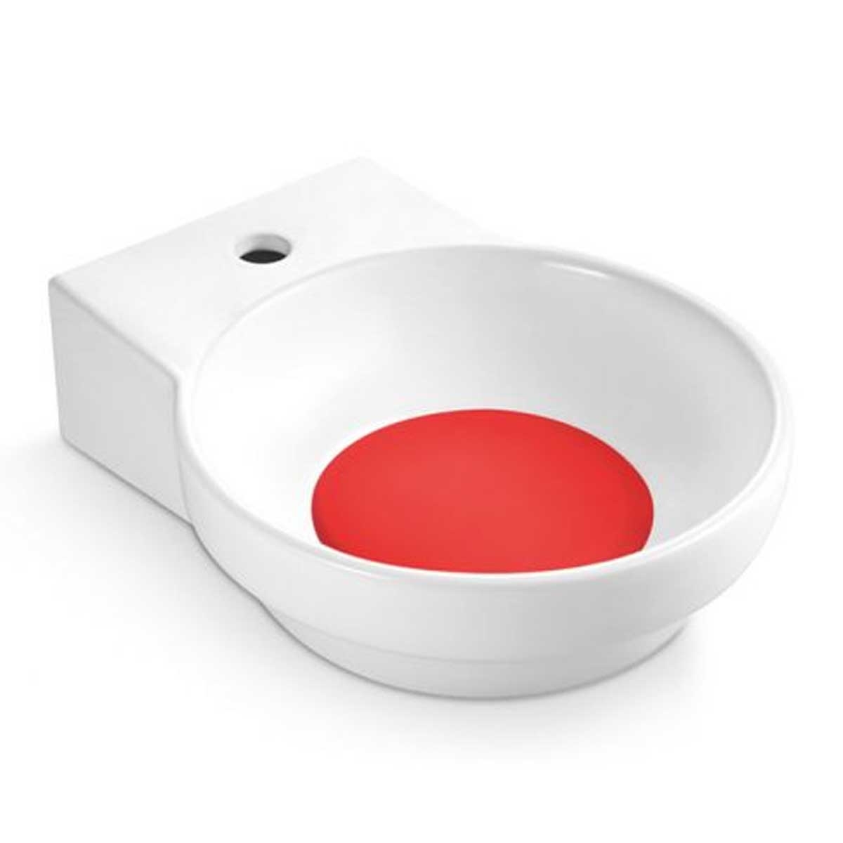 Marseille Red Circular Sink - The Bathco