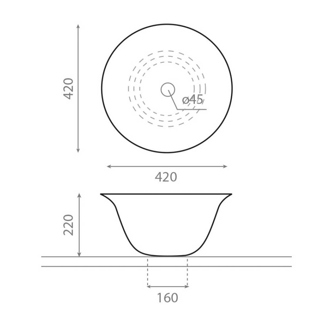 Nordic Circular Sink - The Bathco