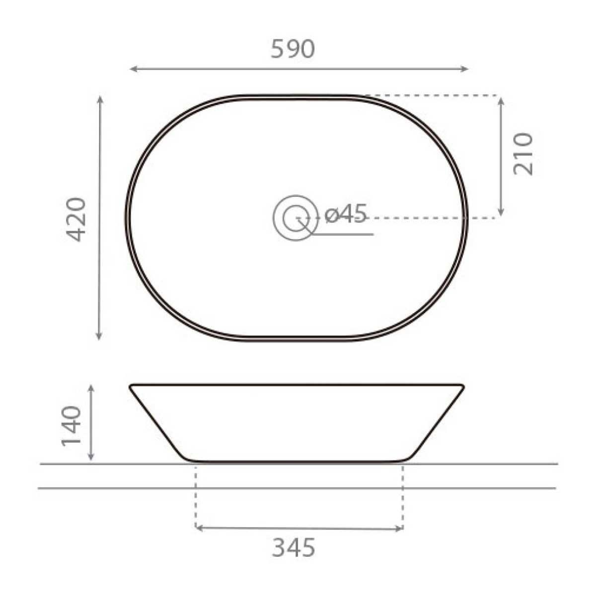 New Toulouse Oval Washbasin The Bathco