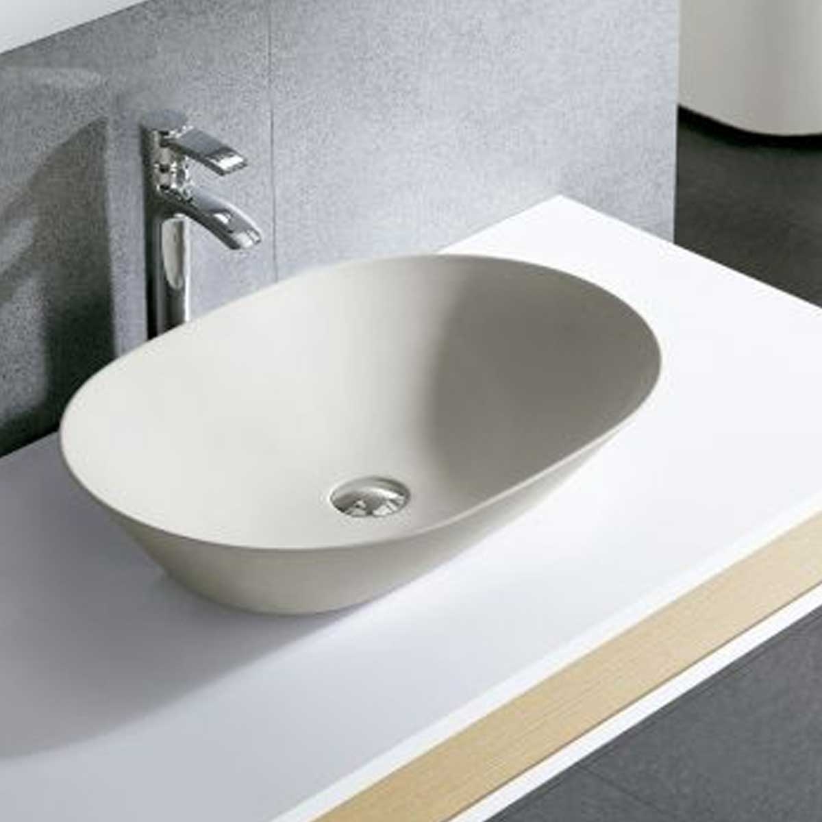 New Toulouse cream Oval washbasin The Bathco