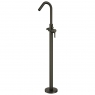 Adagio Ramon Soler series graphite single-lever bathtub column