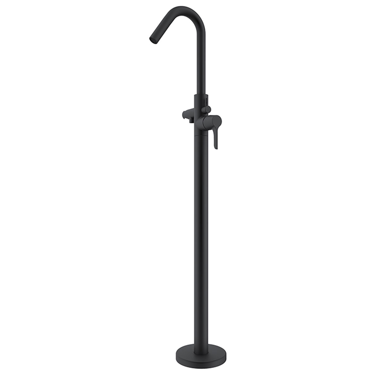 Adagio Ramon Soler série banheira preta fosca coluna de alavanca única