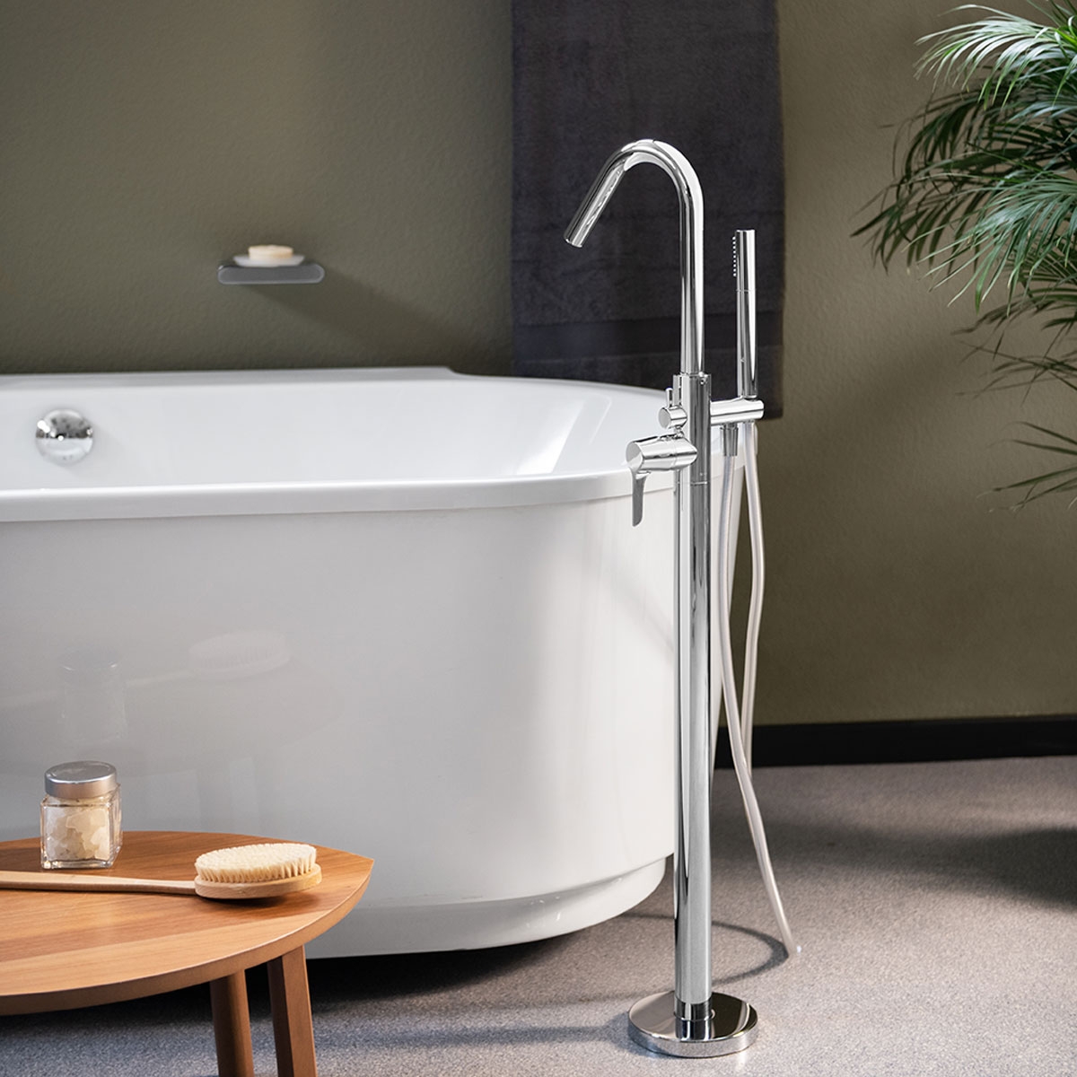 Colonne monocommande pour baignoire avec douche chromée Série Adagio - Ramon Soler