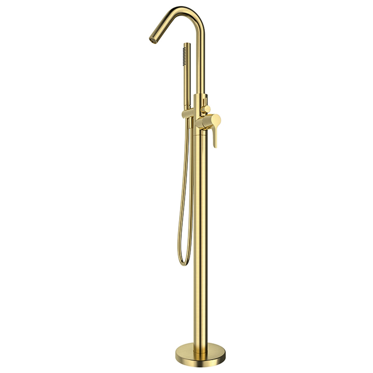 Colonne monocommande pour baignoire avec douche or brossé Série Adagio Ramon Soler