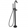 Coluna de alavanca única para banheira com chuveiro preto mate Série Tzar Ramon Soler