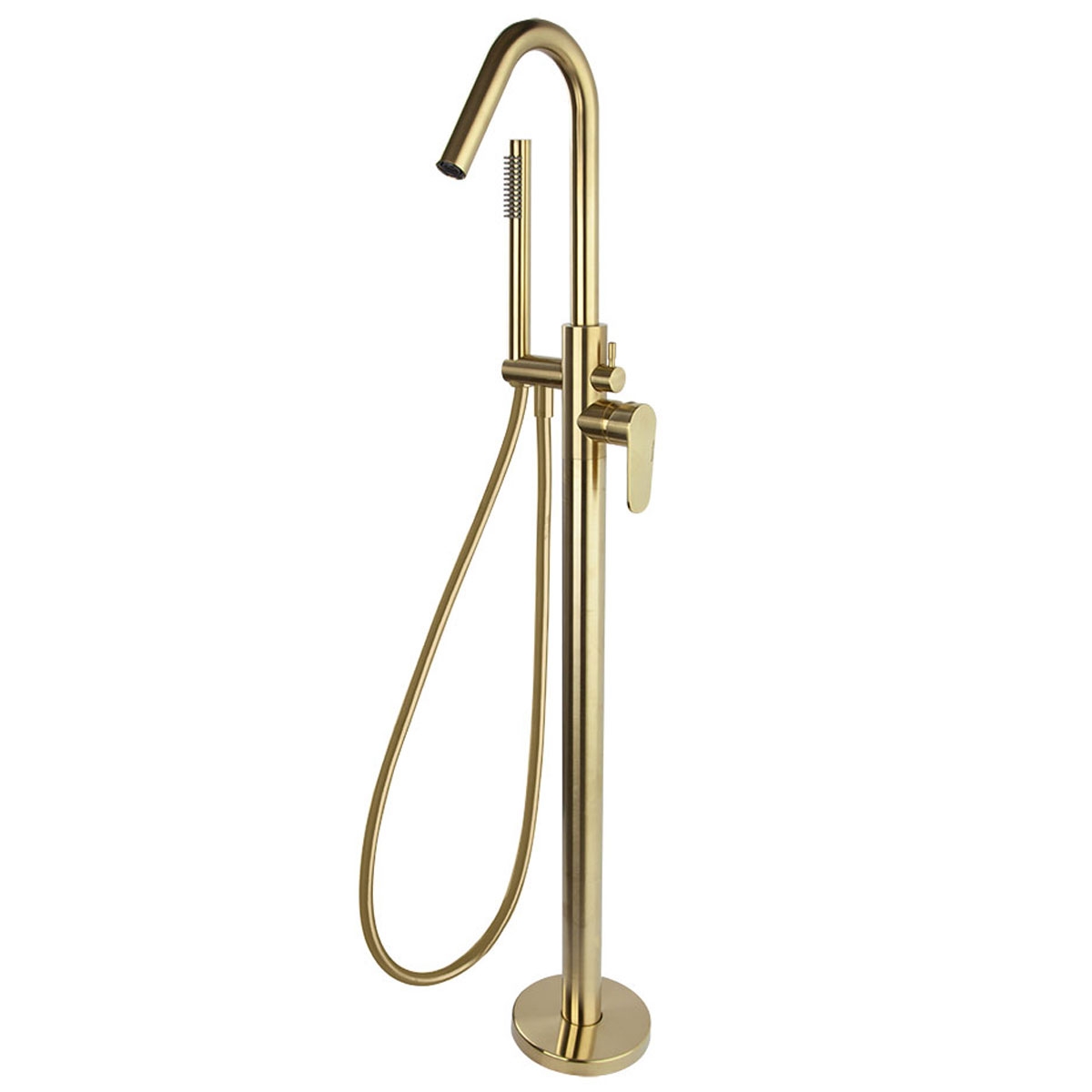 Colonne monocommande pour baignoire avec douche or brossé Alexia Ramon Soler Series