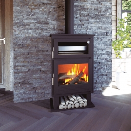 Front wood stove with CH-8 oven
