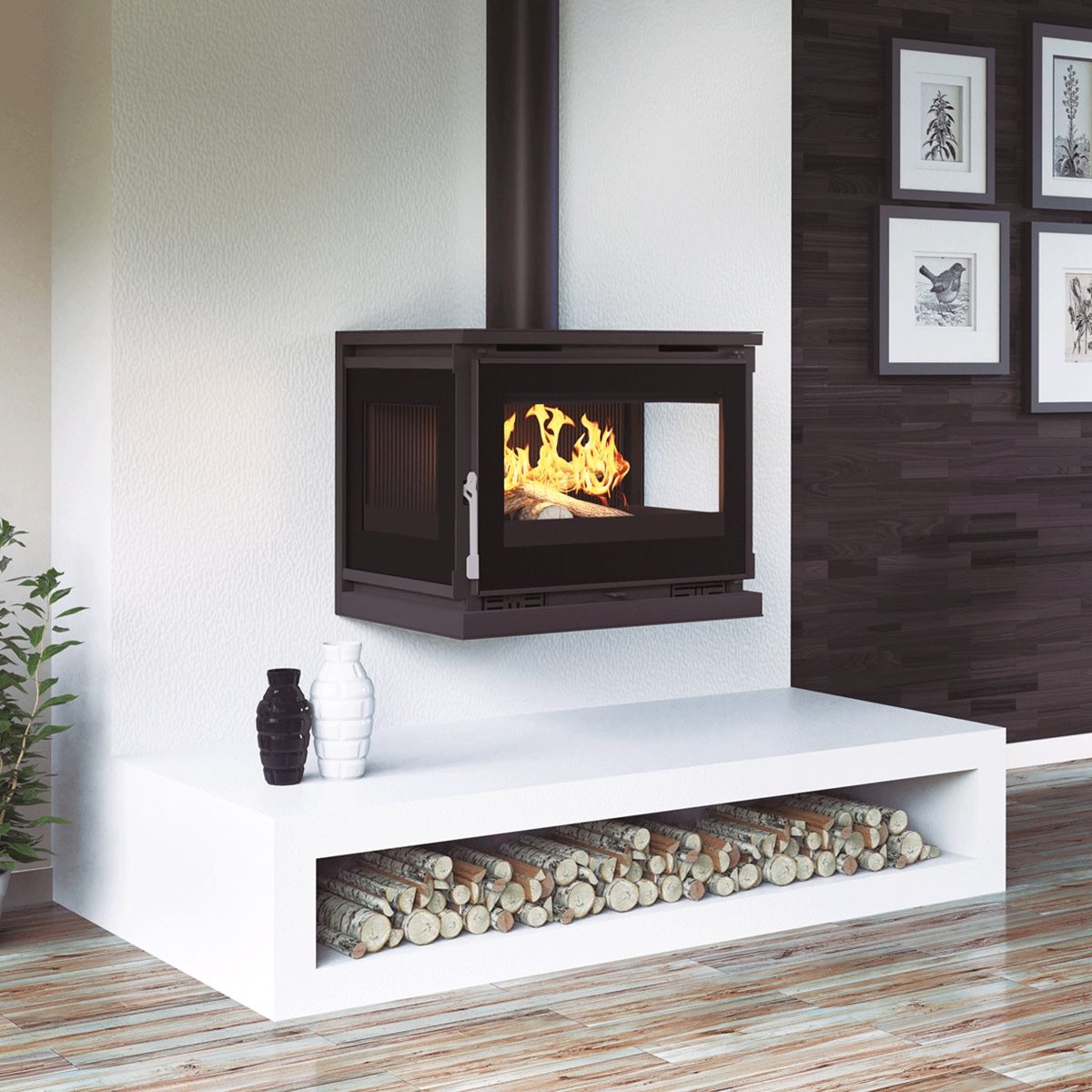 Front wood stove M-173