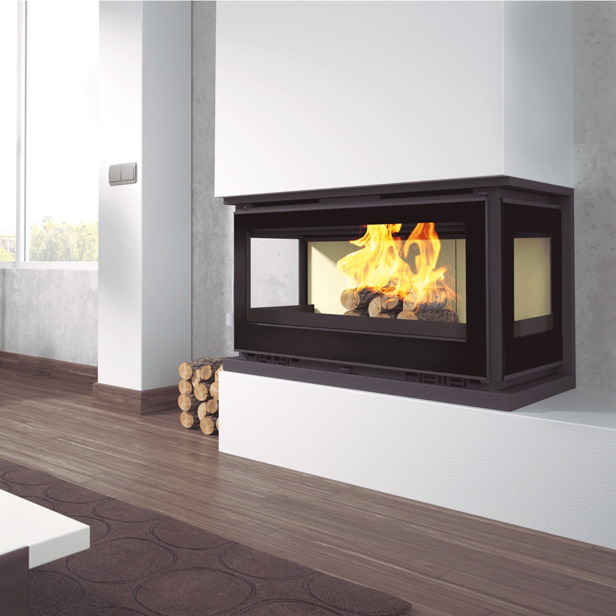 IT-103 Insert en bois avec turbine