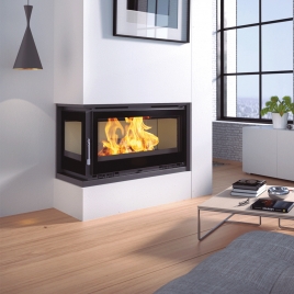 Corner wood insert with turbine IT-122 (100cm) + Direct gift