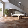 Living room with hexagon flooring Archai Bold R10