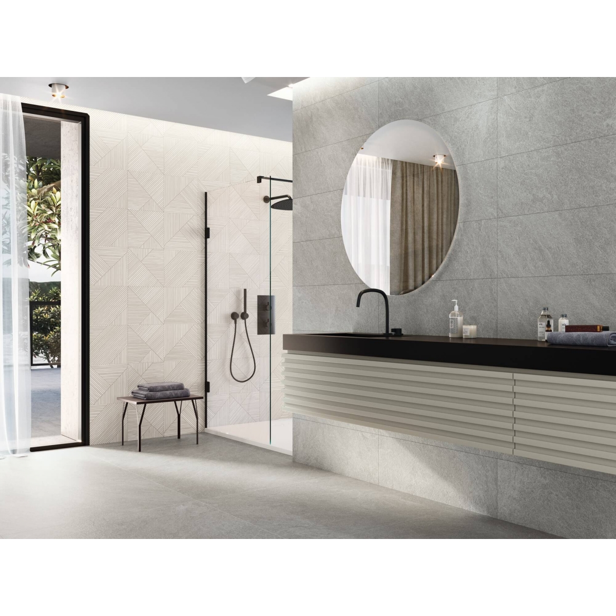 9545 Nordic relief Rect. 30x90 - Amazon Series PORCELANITE
