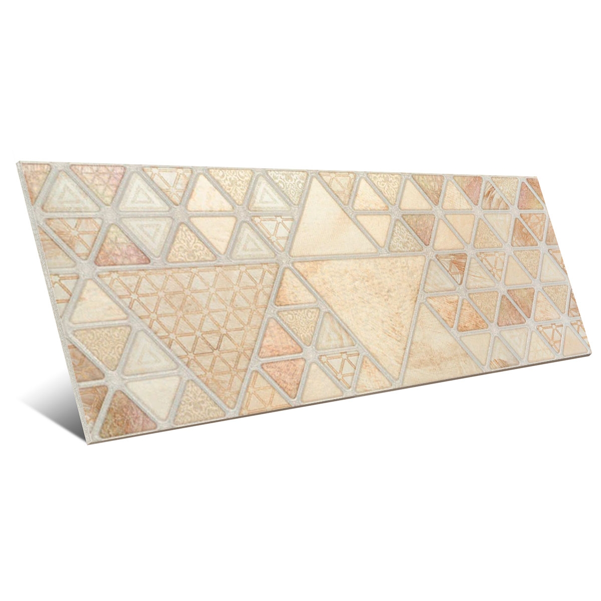 8200 Triangle II Comp 33.3x80 Seria Manhattan Cream von PORCELANITE