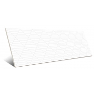 9548 White Relief 30x90 Série Gizé por PORCELANITE