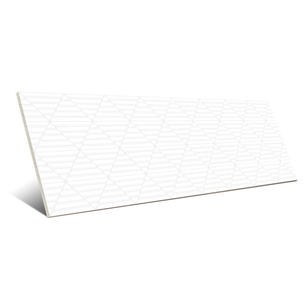 9548 Relief blanc 30x90 Série Gizeh par PORCELANITE
