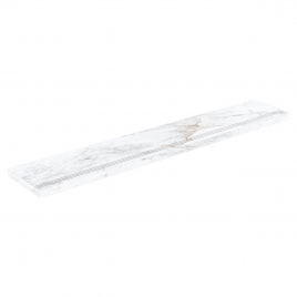 1865 White Peldaño Vuelta Huella Angular 33×100