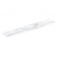 Angular step with polished white marble miter