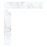 Wall stilt in imitation polished white marble 7.5x100