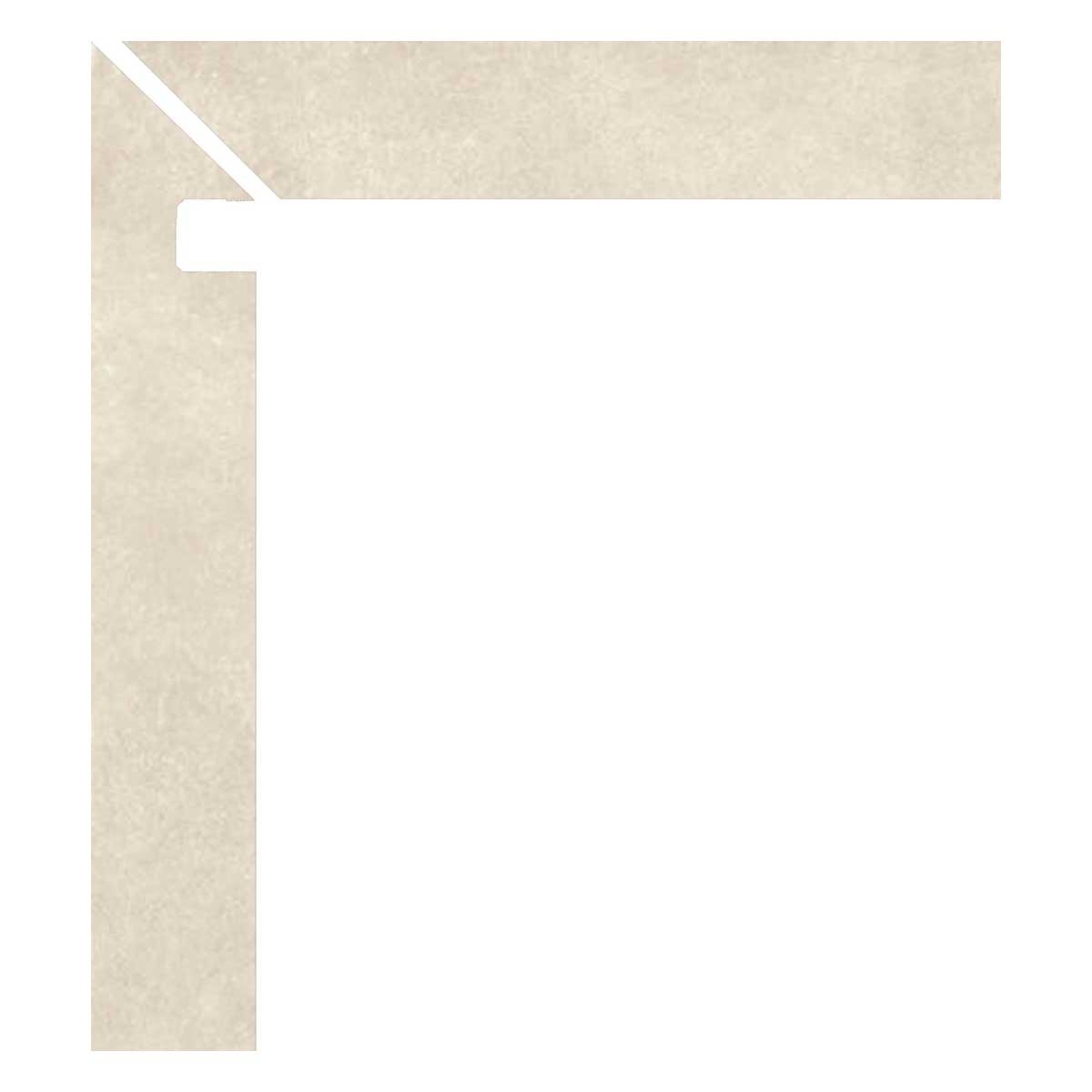 Left stair bed in sand color from the 1871 Ateliers series PORCELANITE