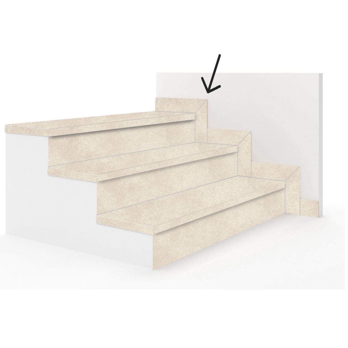 Right stair bed in sand color from the 1871 Ateliers series