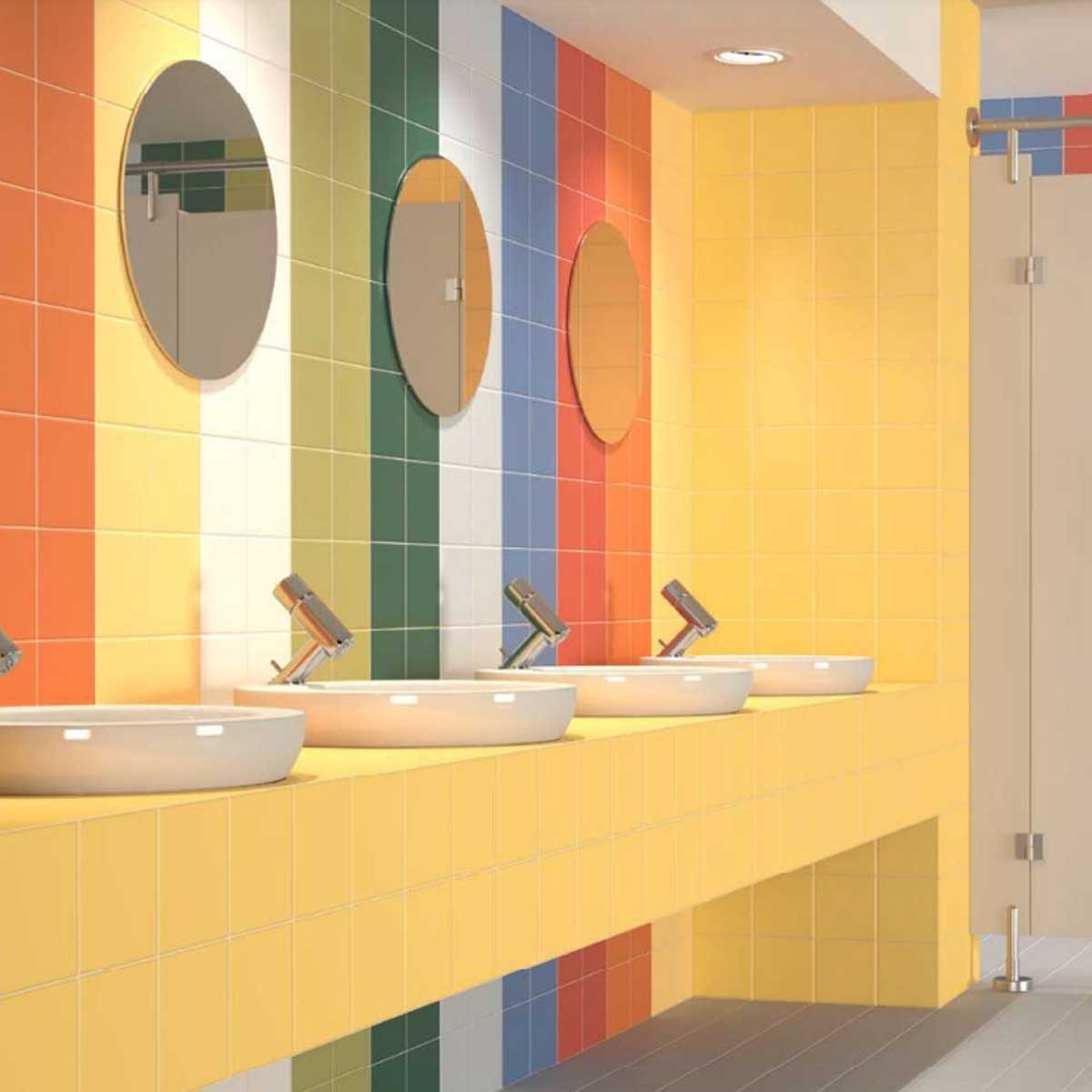 Arc-en-ciel Jaune 15x15