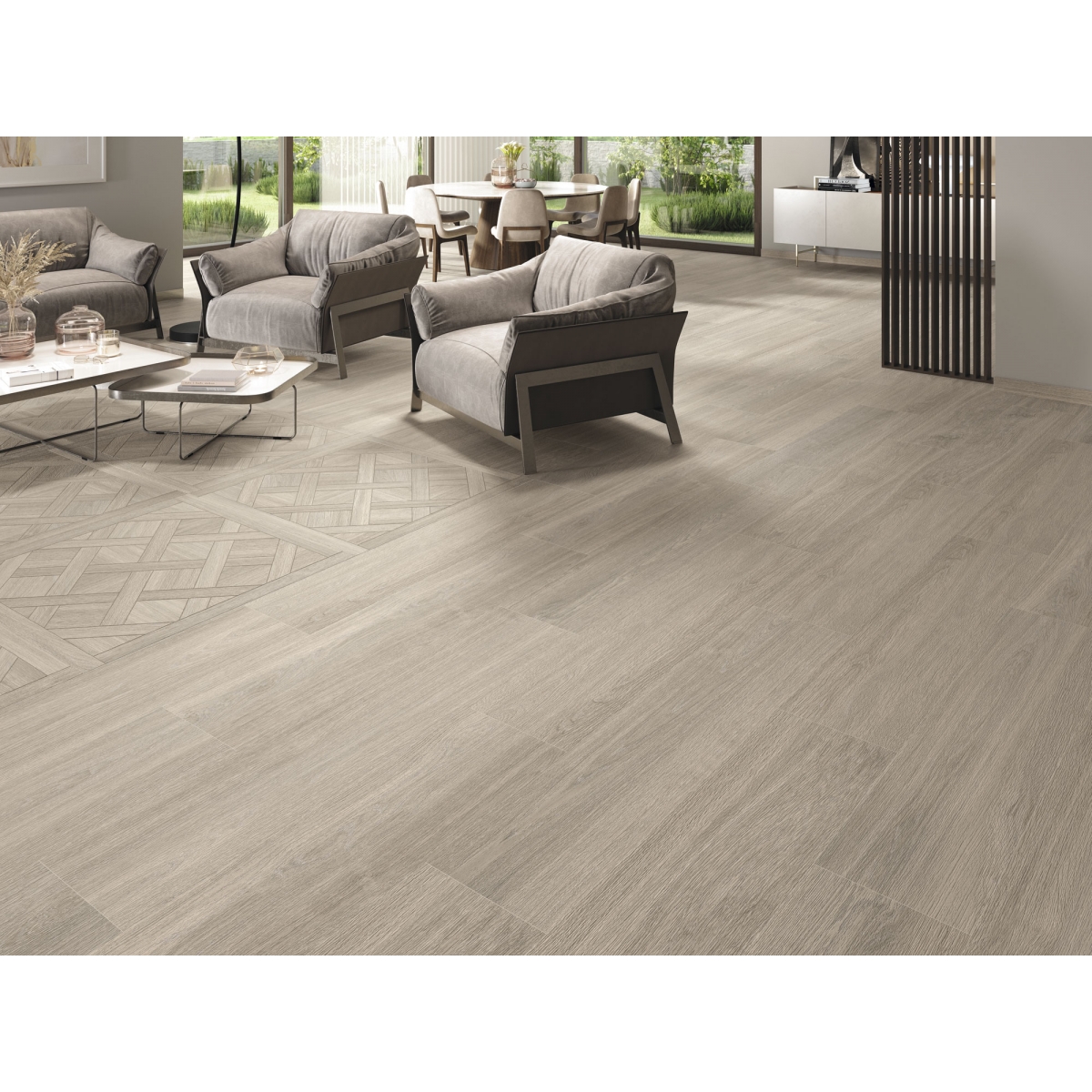 Imitação de madeira de cinza 100x100 series 1872 Mississippi Collection