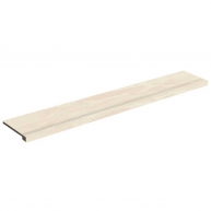 Mitered step in polished cream color Series 1863 Mistral Collection