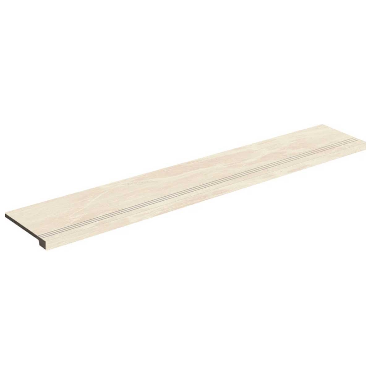 Mitered step in polished cream color Series 1863 Mistral Collection