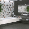 Salle de bain avec revêtement Mesina-r-multicolore
