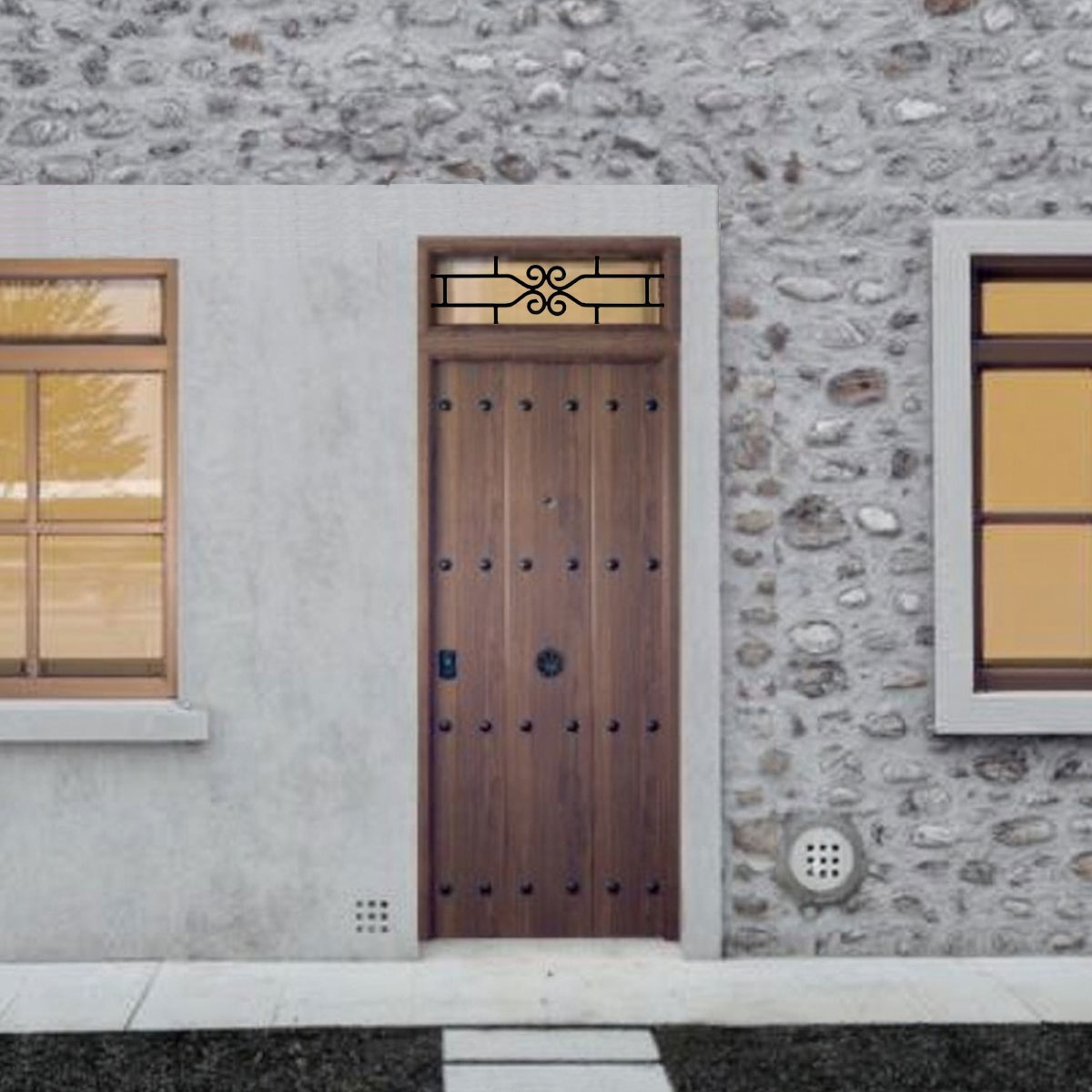 Tête fixe pour portes Cearco modèle L5 + porte Cearco Alborán Omega