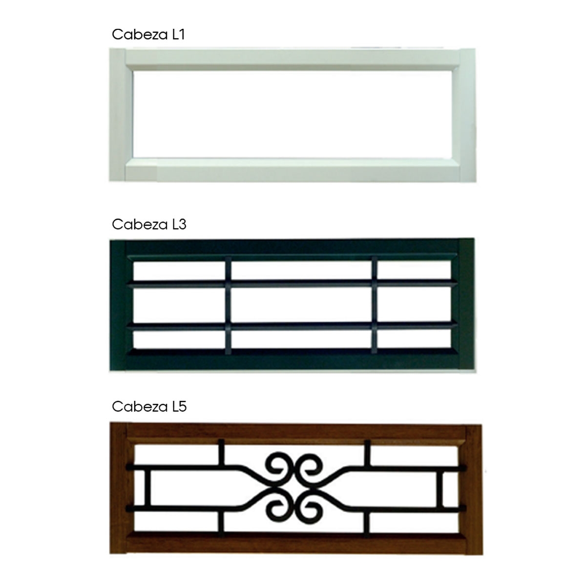 Fixed head models for Cearcodoors